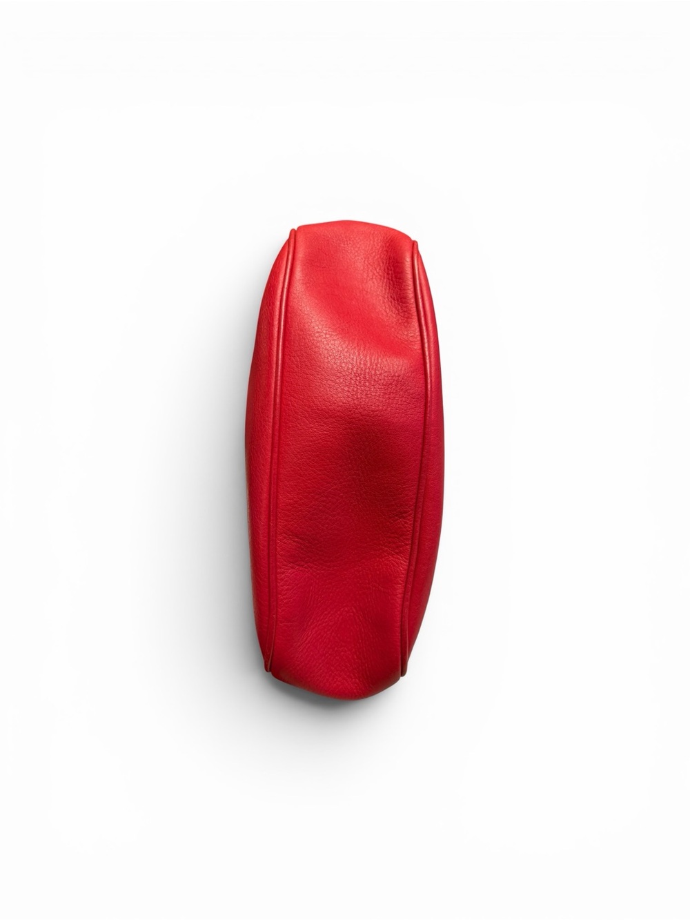 Vintage Sonia Rykiel Red Handheld Leather Kisslock Pouch/Clutch - Picture 3 of 10
